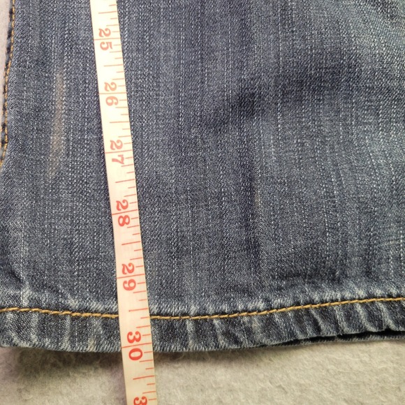 Seven7 Mens Straight Leg Jeans Medium Wash Blue Denim Size 36x32 - Picture 6 of 14